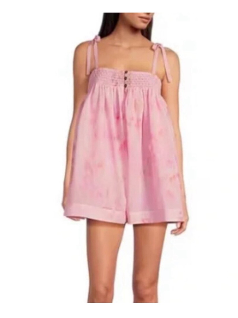 NWT Shea Leigh Mills Gianni Bini Pink Floral Romper